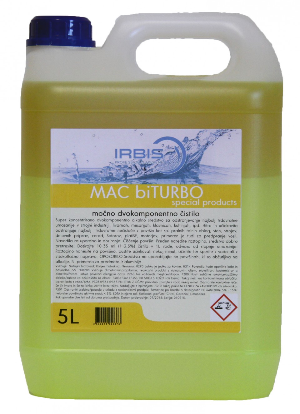 MAC biTURBO professional 5L koncentrat, dvokomponentno sredstvo za čišćenje Image