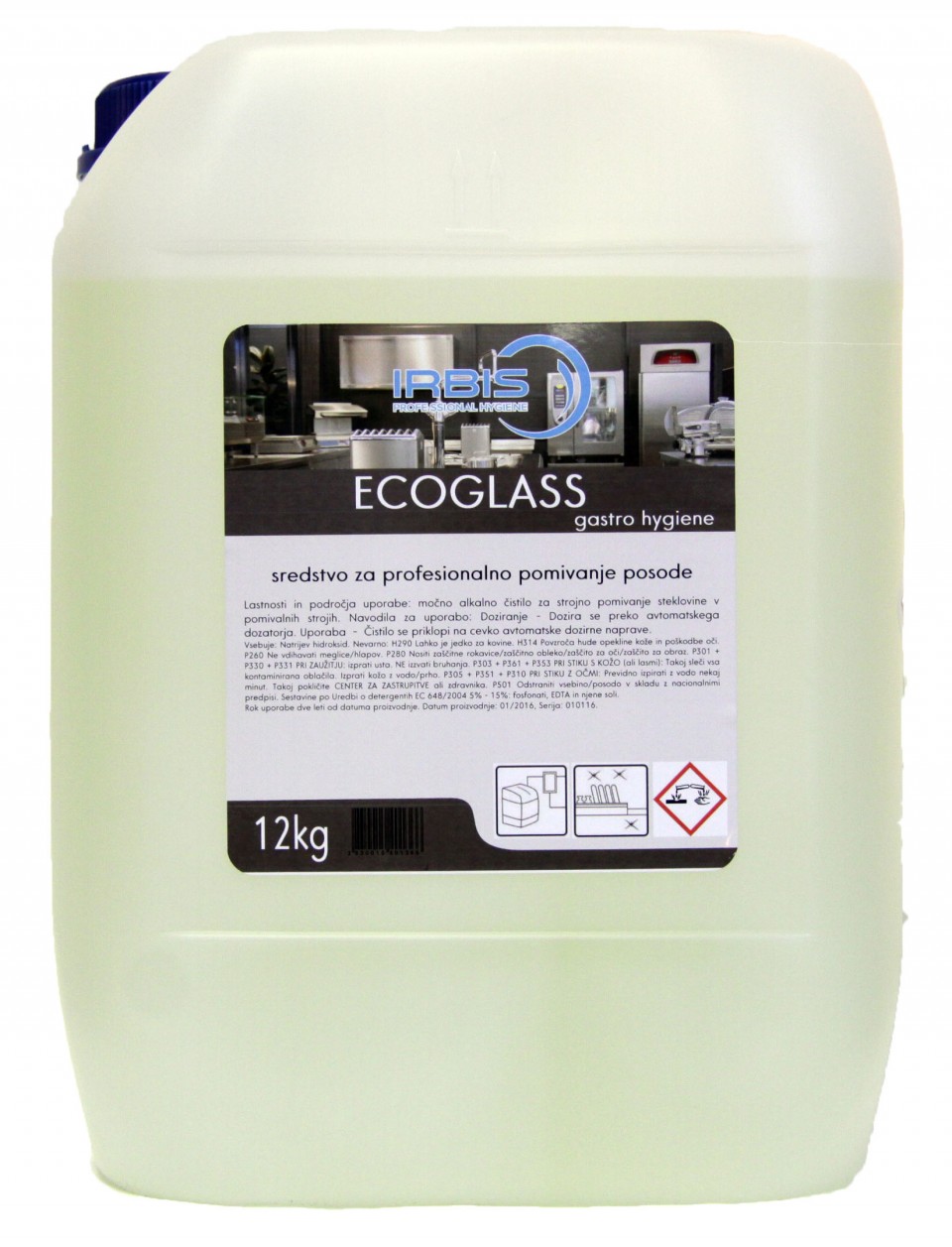 ECOGLASS 12KG koncentrat, sredstvo za mašinsko pranje suđa Image
