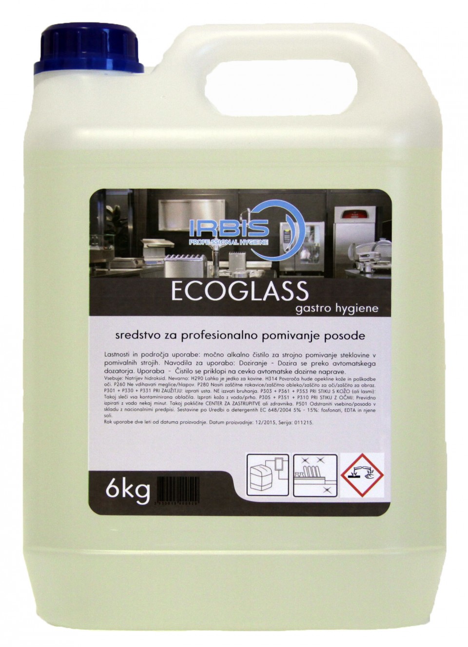 ECOGLASS 6kg koncentrat, sredstvo za mašinsko pranje suđa Image