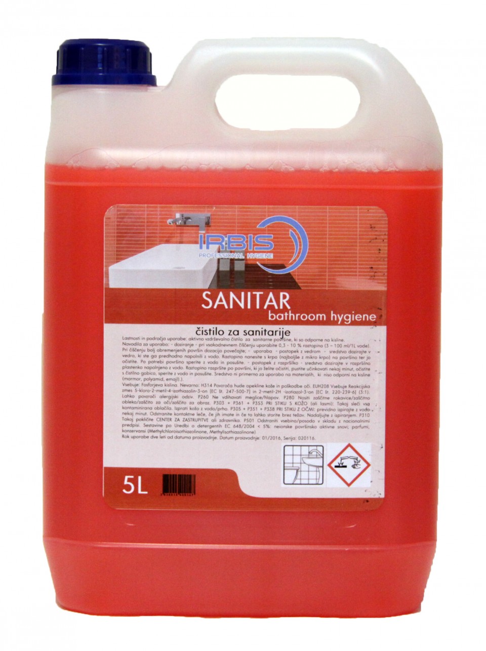 SANITAR 5L koncentrat, sredstvo za dnevno čišć. sanitarija Image